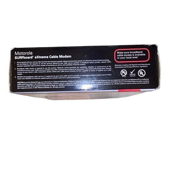 MOTOROLA eXtreme SURFboard‎ SB6121 SB 6121 DOCSIS 3.0 CABLE MODEM - Picture 10 of 11
